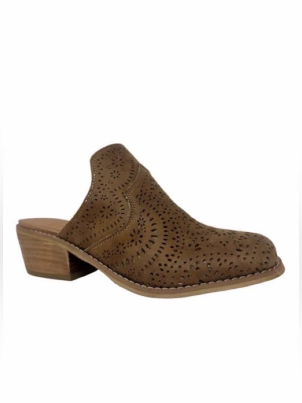 VERY G Women's Queen Tan Mules Shoes